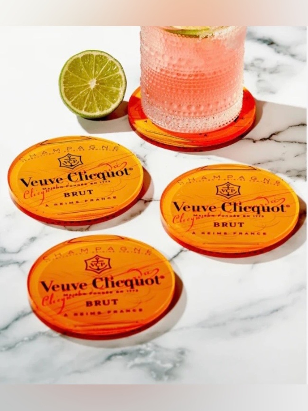Pop The Bubbly Coasters- Set of 4. Pop The Bubbly Coasters bring instant celebra - Picture 1 of 12